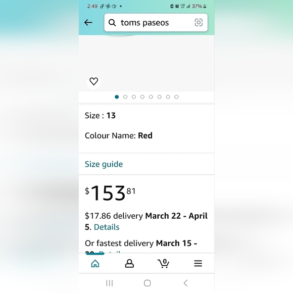 TOMS, MEN SIZE 10 - Picture 2 of 15